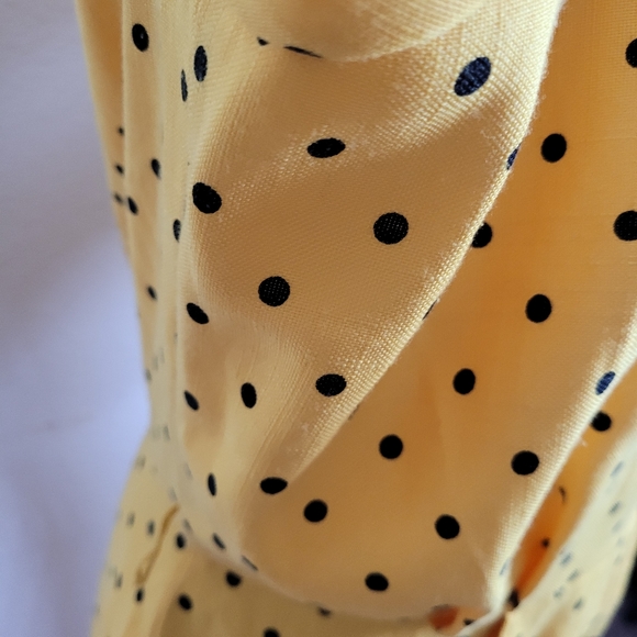 Vintage Algo Yellow and Black Button Down Pencil Dress - Picture 11 of 11